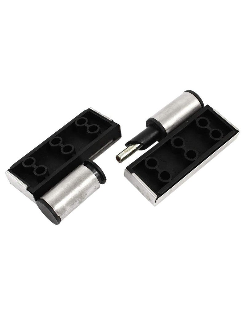 LDEXIN 2pcs Stainless Steel Self Closing Restroom Public Toilet Partition Door Hinge, Surface Mounted, 2. 8" x 2. 6" / 70mm x 65mm - Image 2